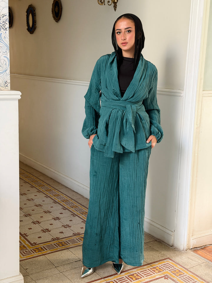 Moon veil set - Teal blue