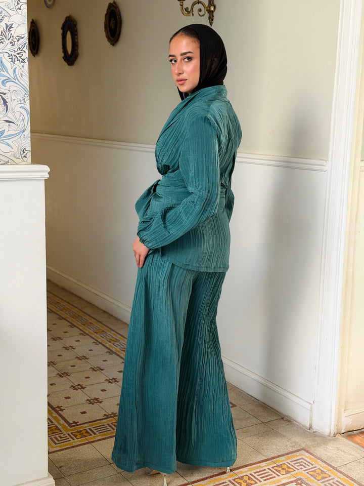 Moon veil set - Teal blue