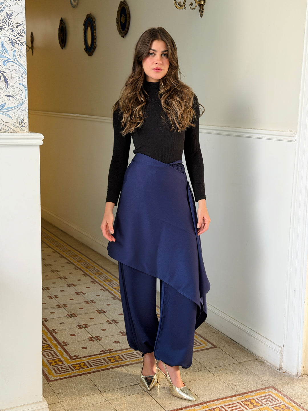 Pants with extension - Blue