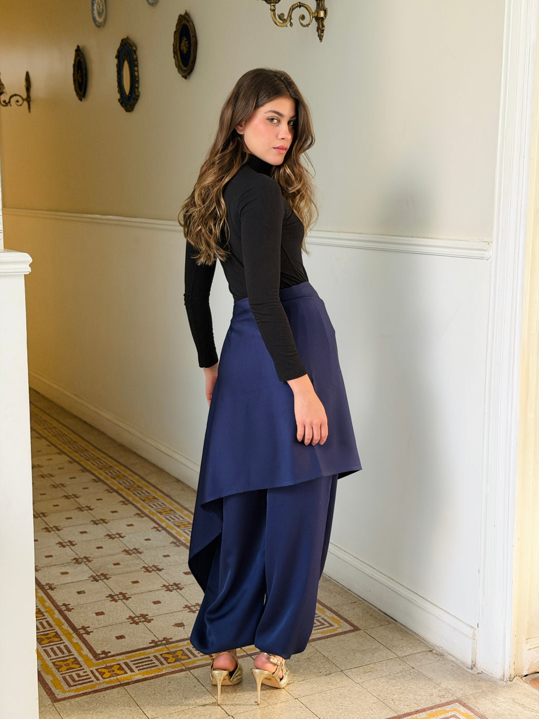 Pants with extension - Blue