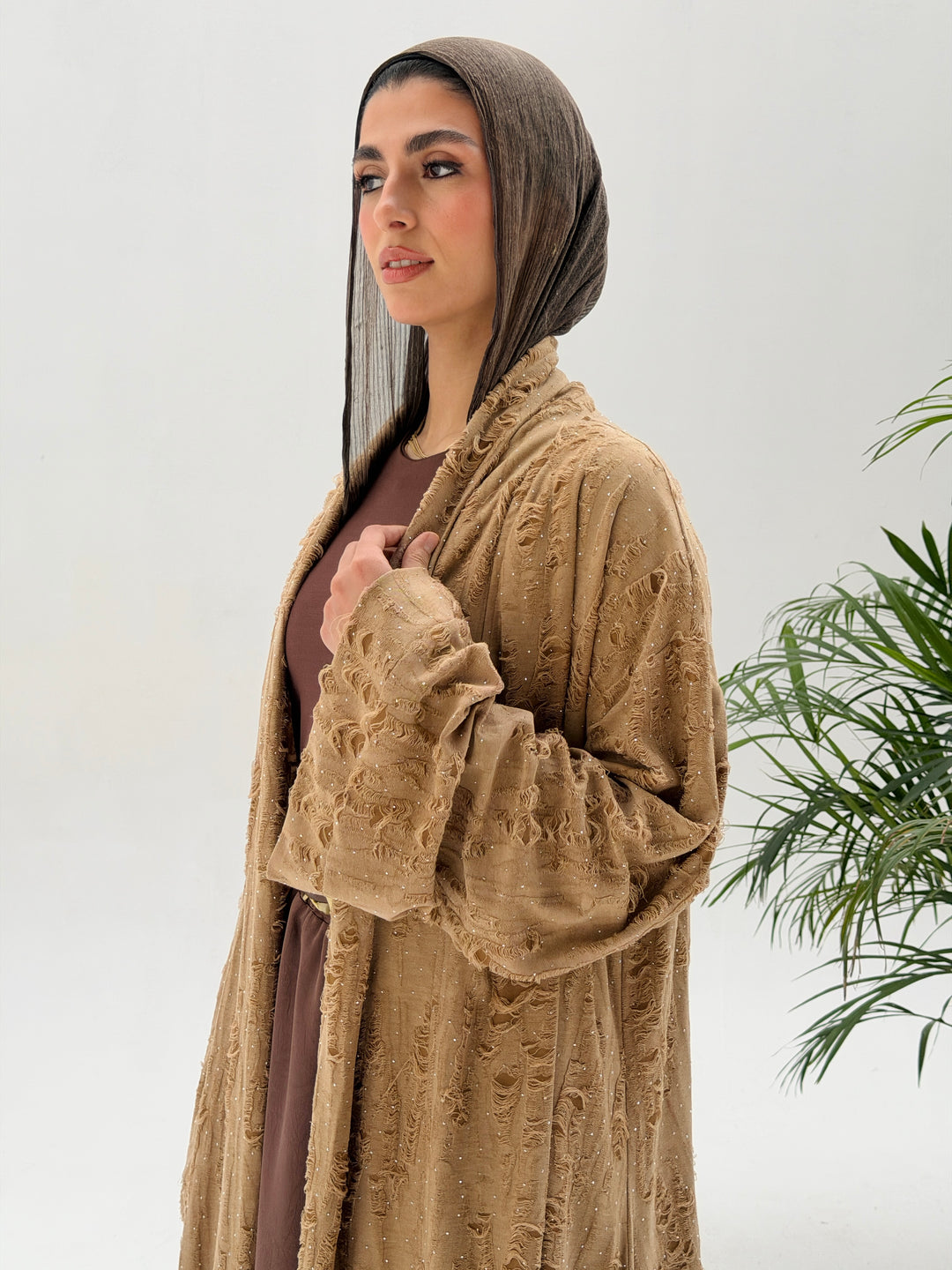 Dimond kimono- beige