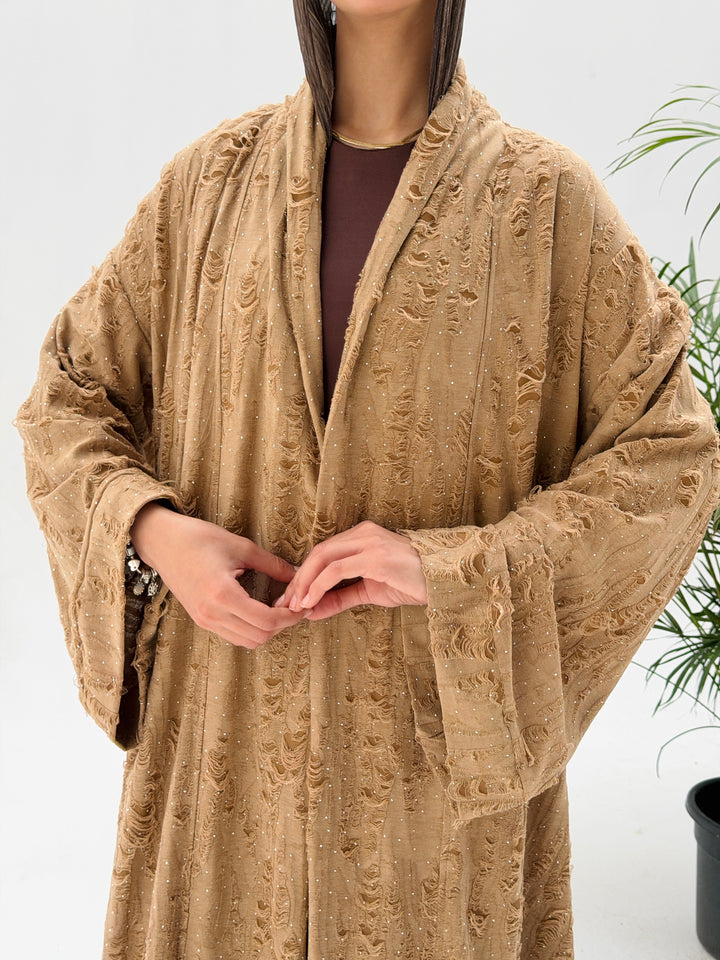Dimond kimono- beige