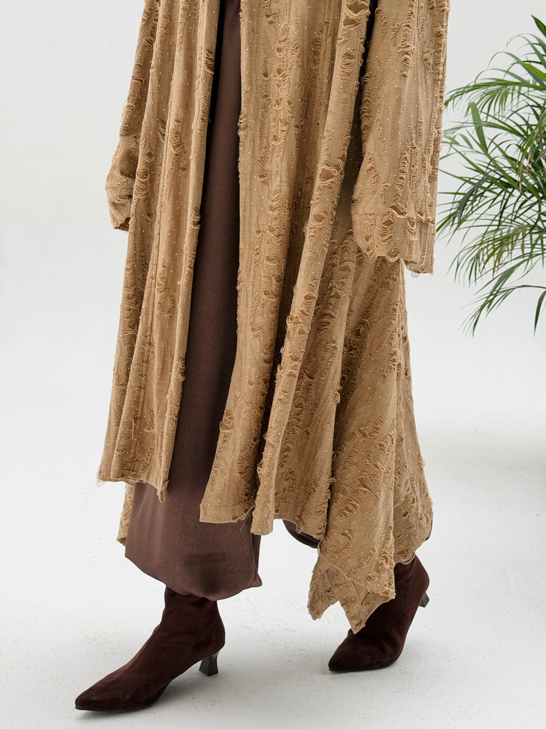 Dimond kimono- beige