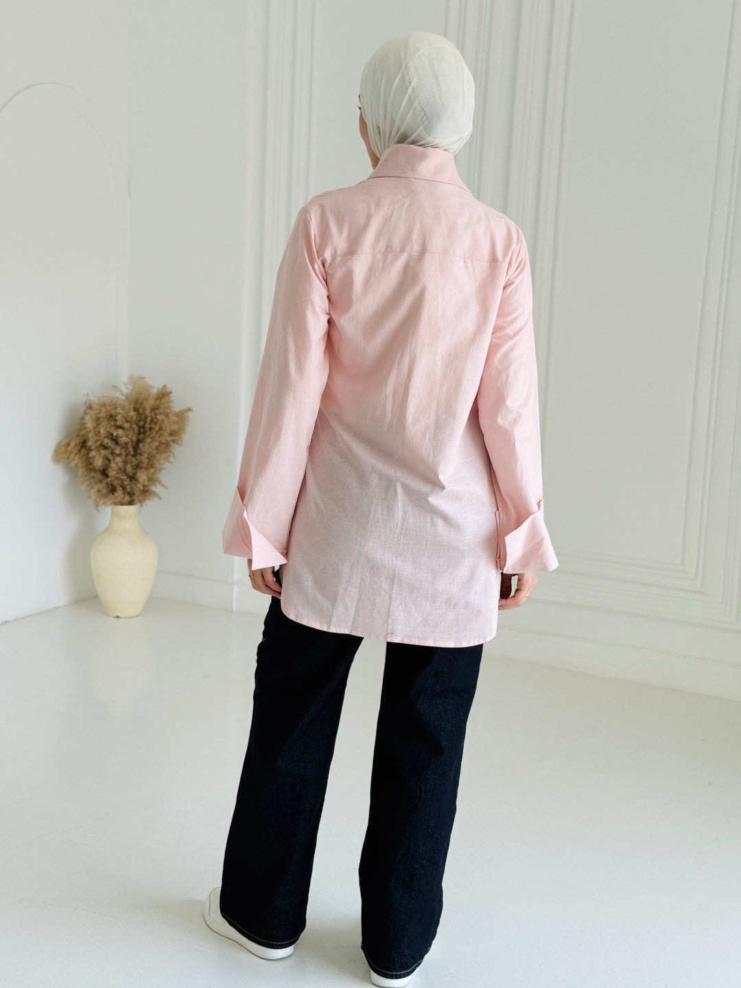Sea shell Linen shirt- pink