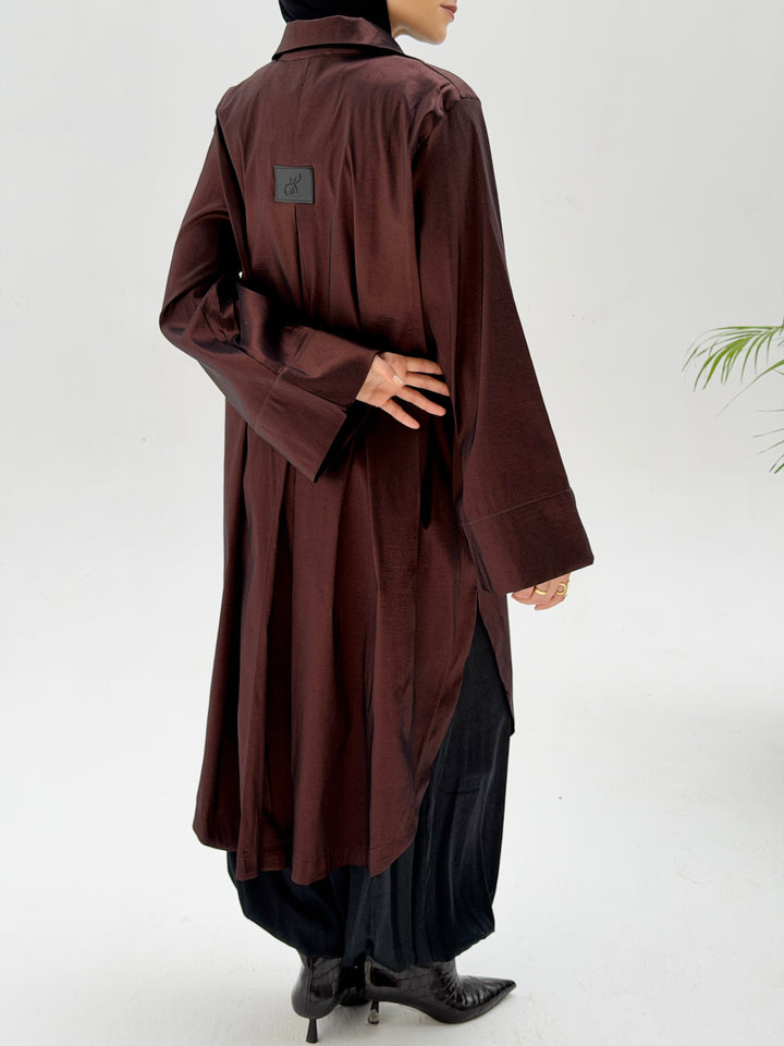 Nayla Shirt -Dark brown