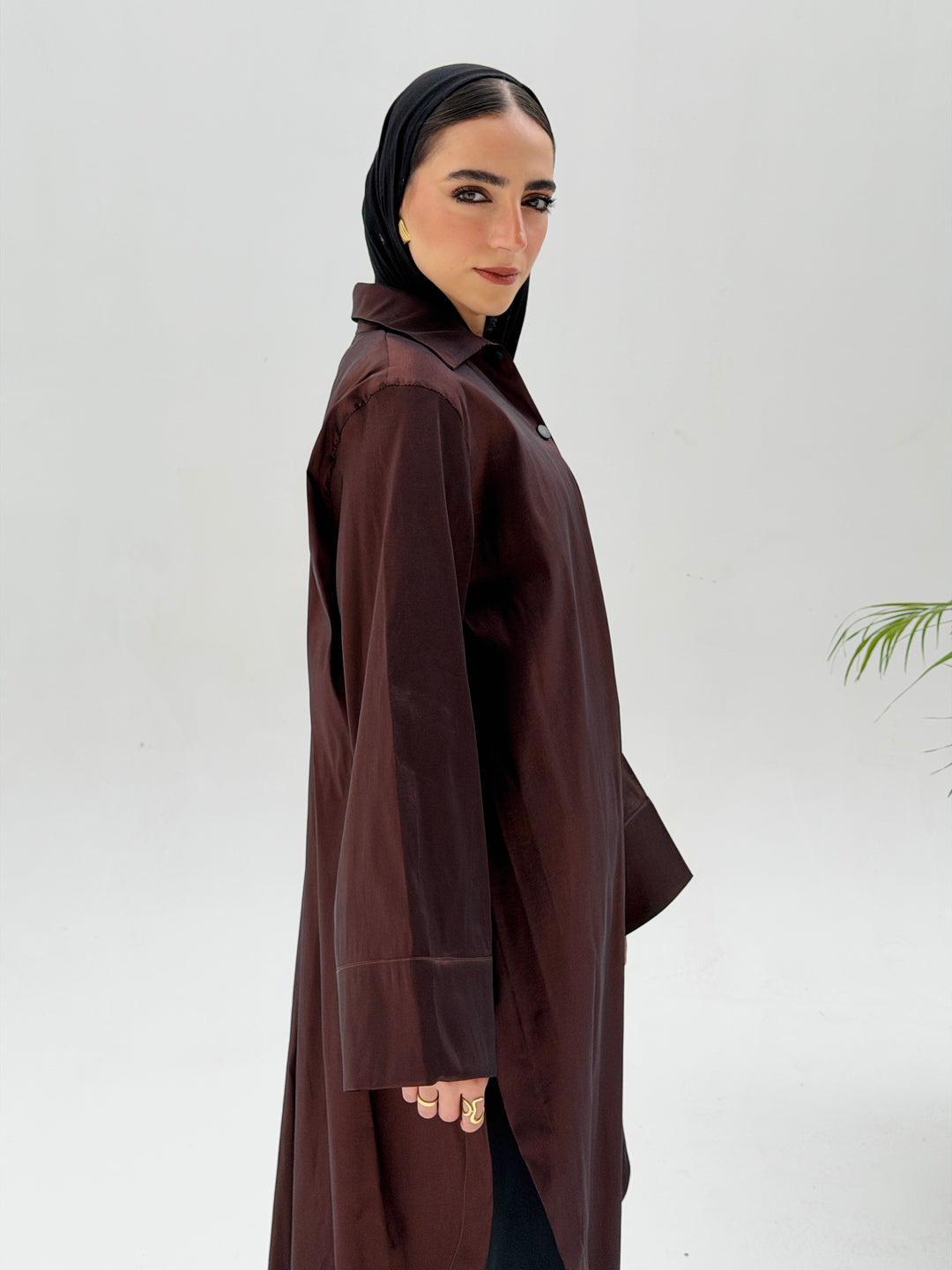 Nayla Shirt -Dark brown