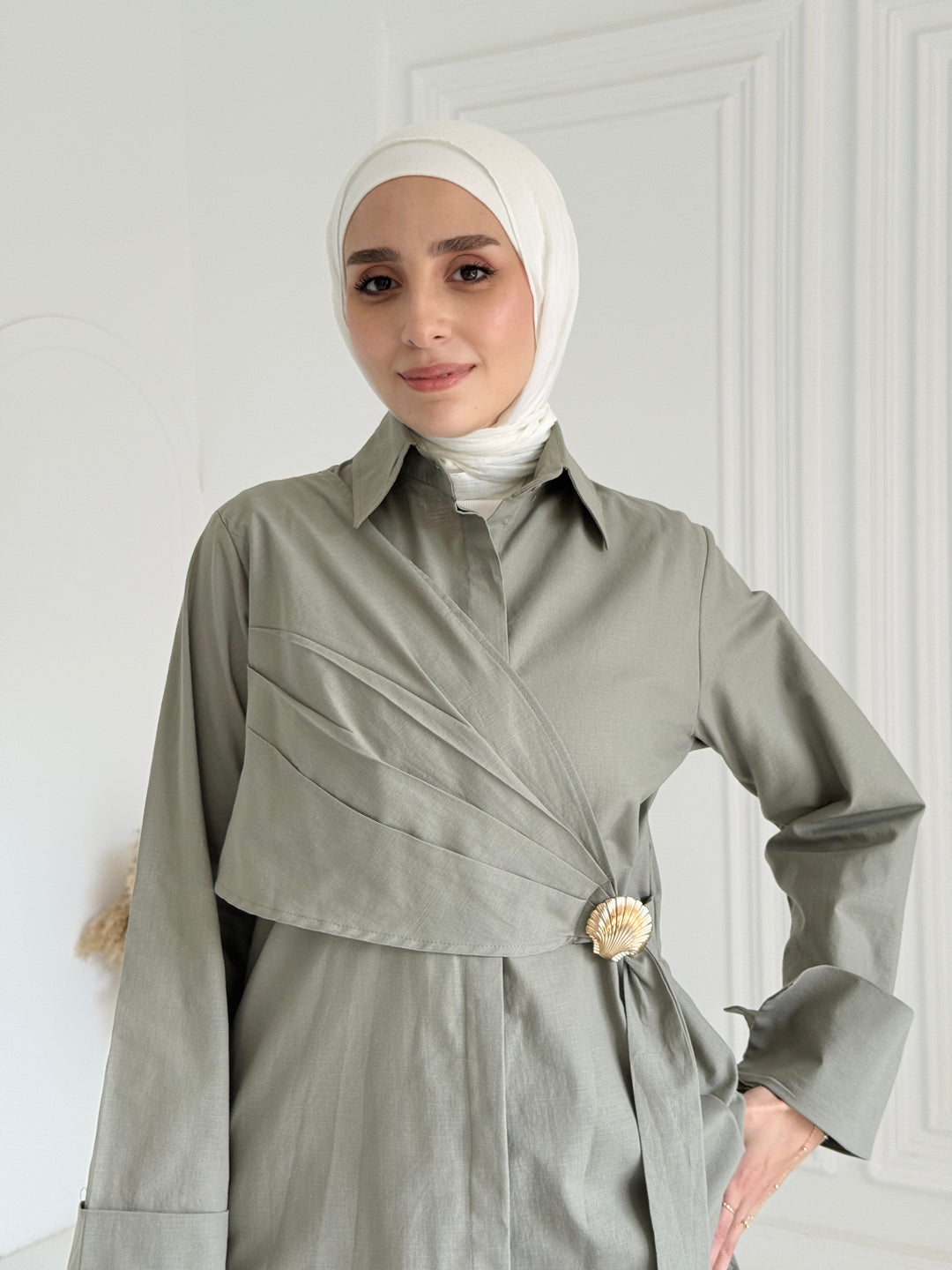 Sea shell Linen shirt- mint