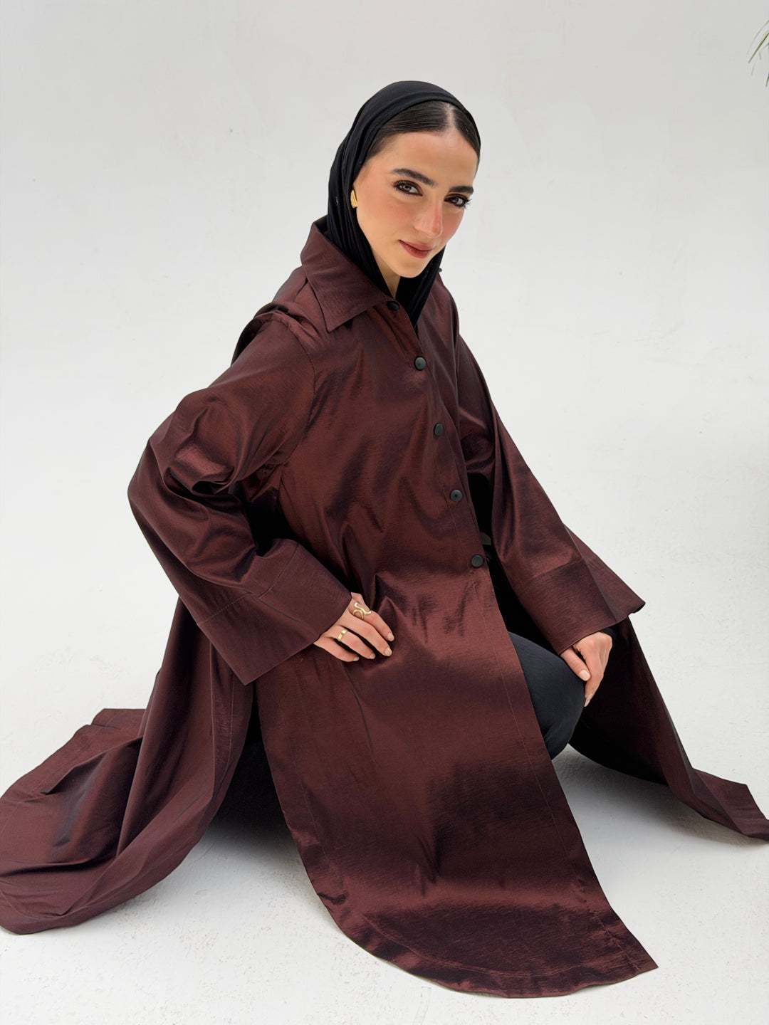 Nayla Shirt -Dark brown