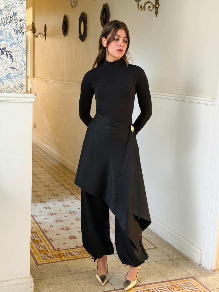 Pants with extension - Black