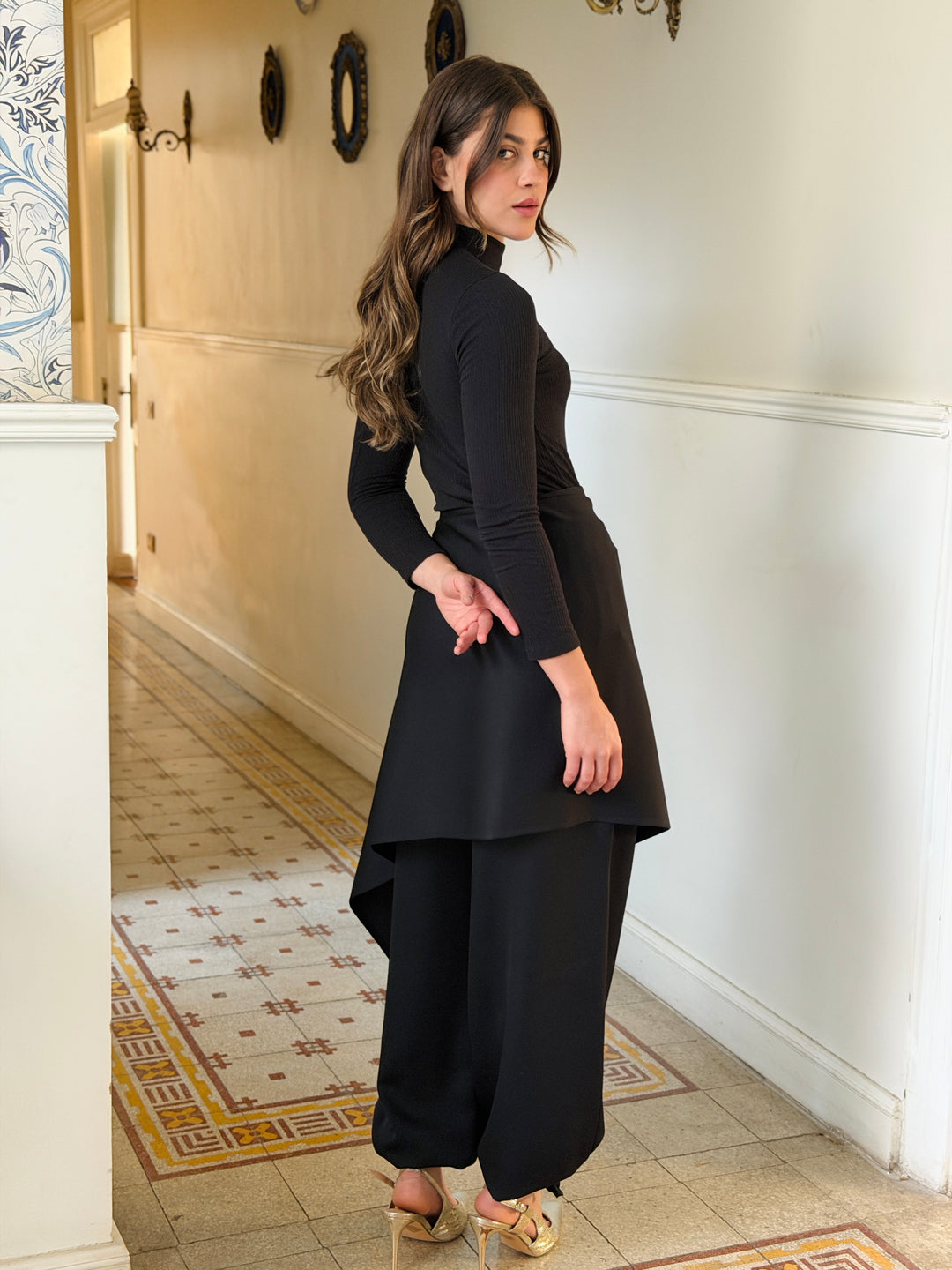 Pants with extension - Black