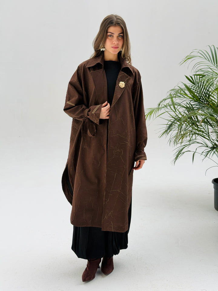 Yalina Long shirt - Brown