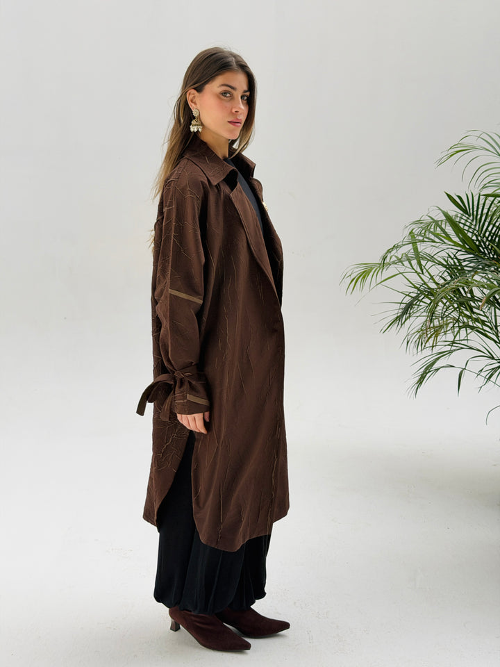 Yalina Long shirt - Brown