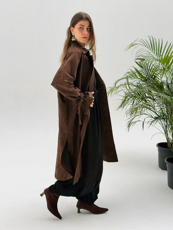 Yalina Long shirt - Brown