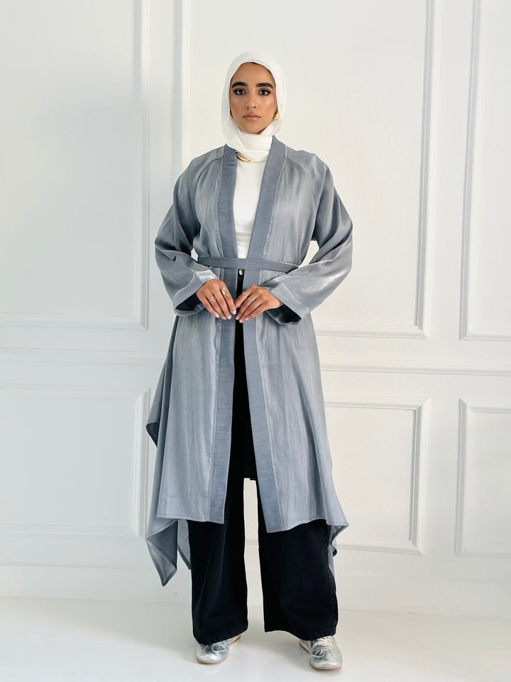 shimmer kimono - Drak gray