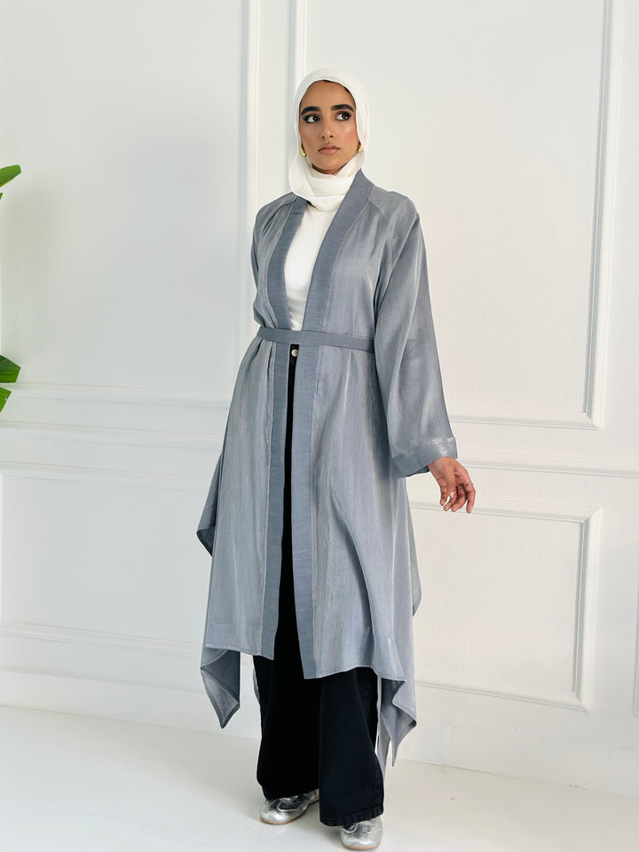 shimmer kimono - Drak gray