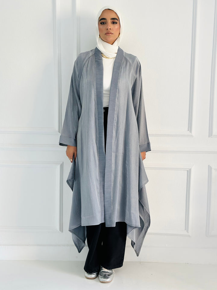 shimmer kimono - Drak gray