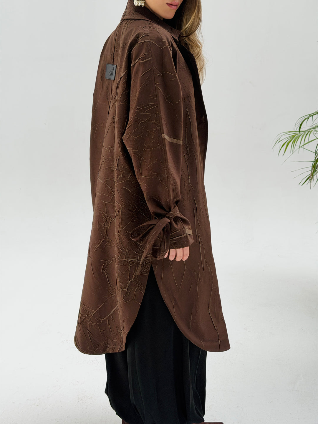 Yalina Long shirt - Brown