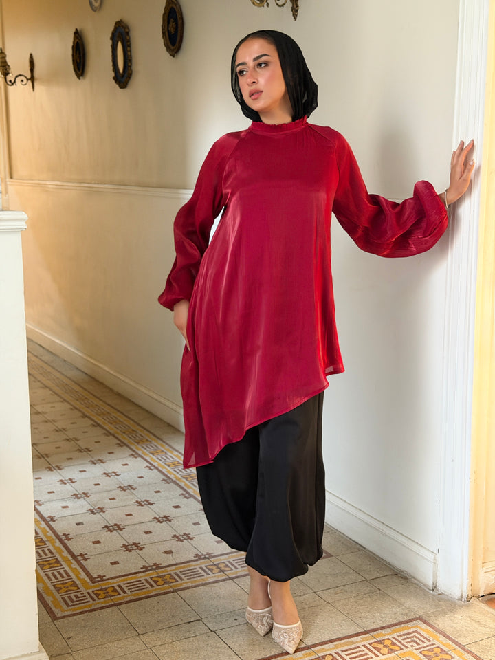 Ivory top - Red