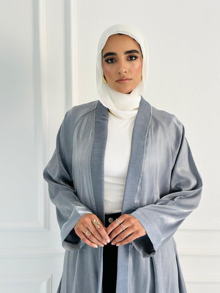 shimmer kimono - Drak gray