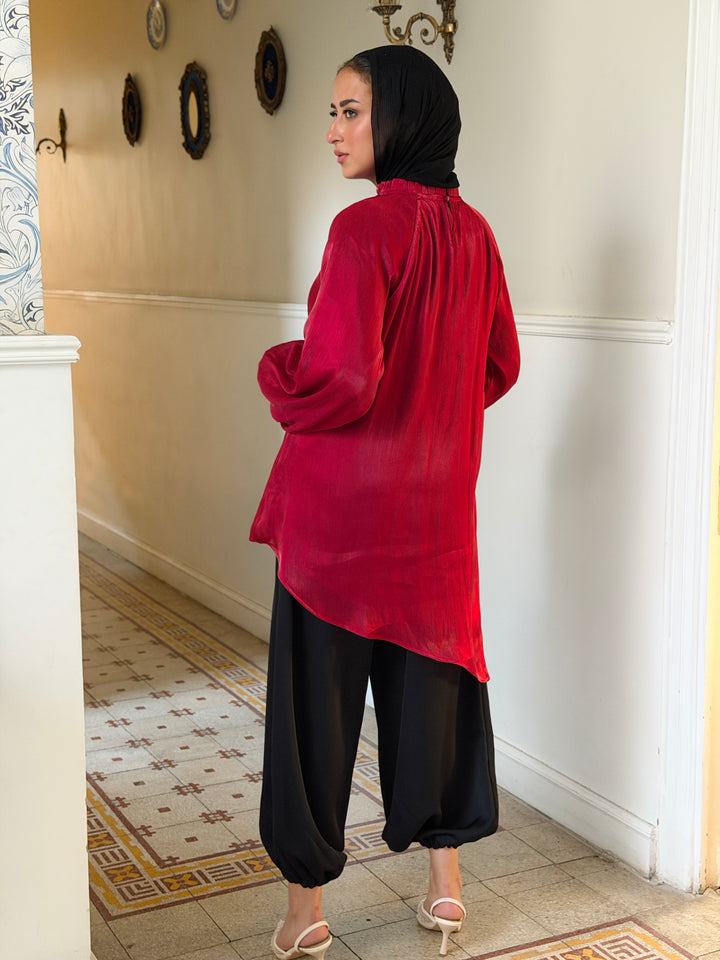 Ivory top - Red