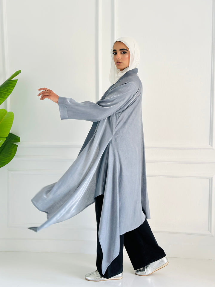 shimmer kimono - Drak gray