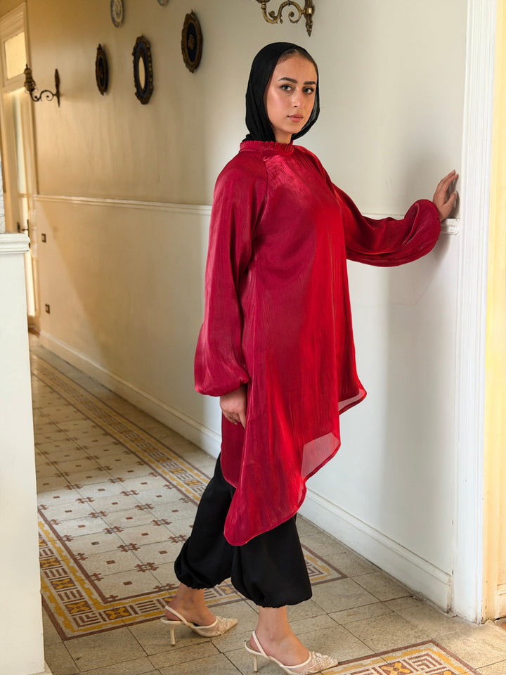 Ivory top - Red