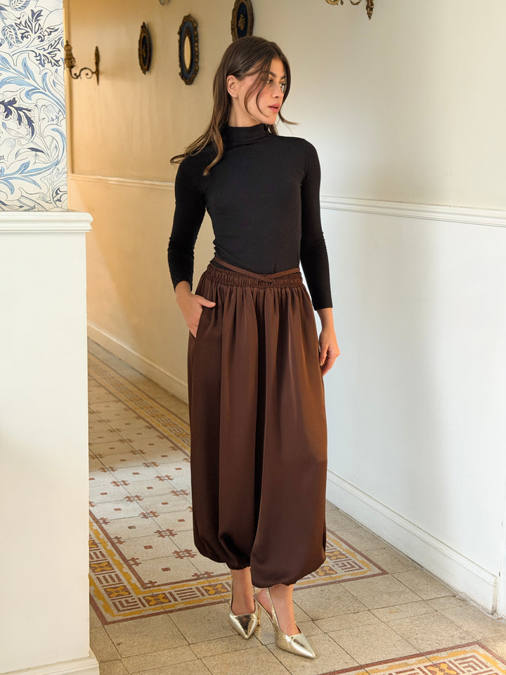 Balloon Pants - Brown