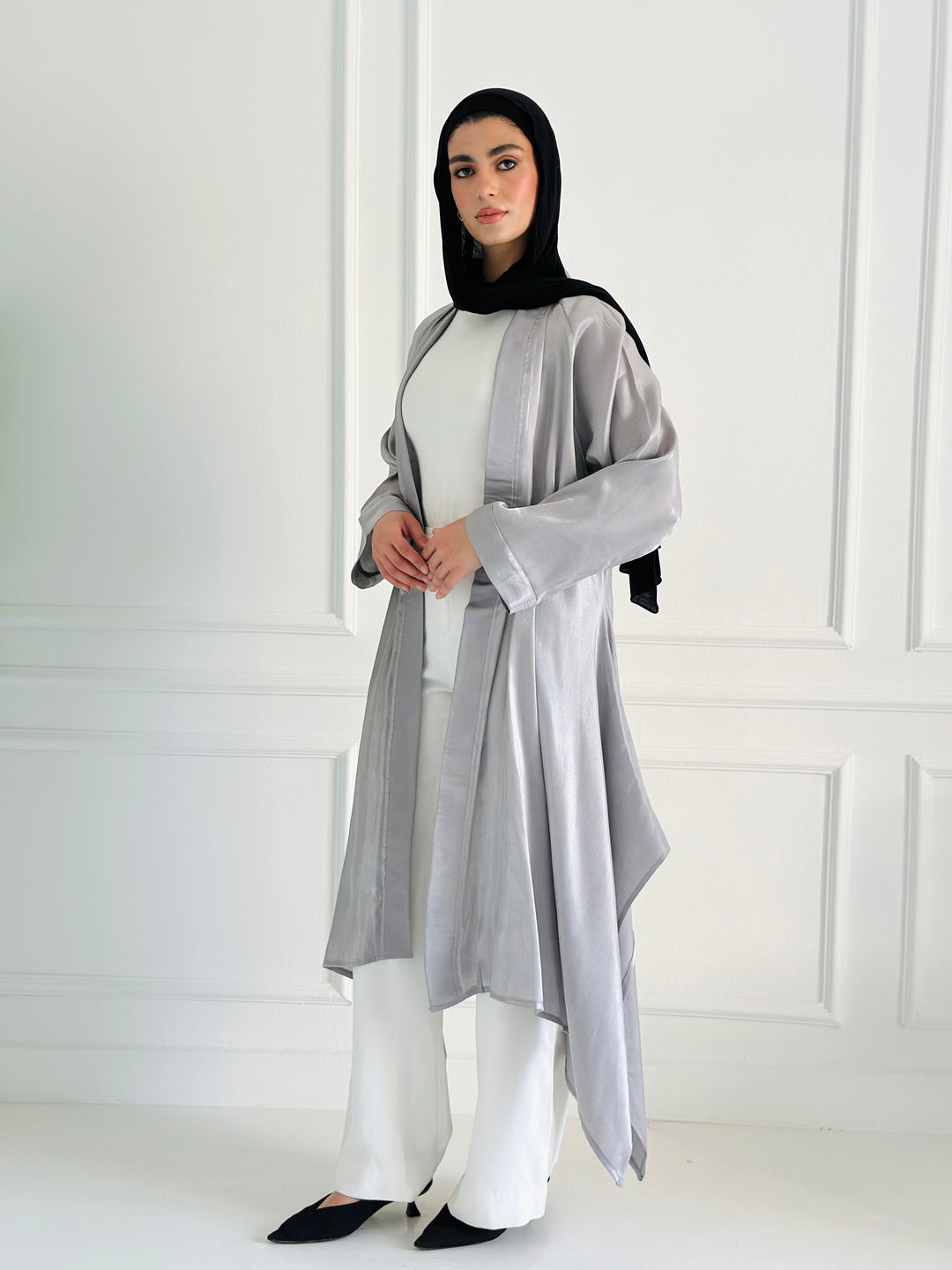 Shimmer kimono - gray