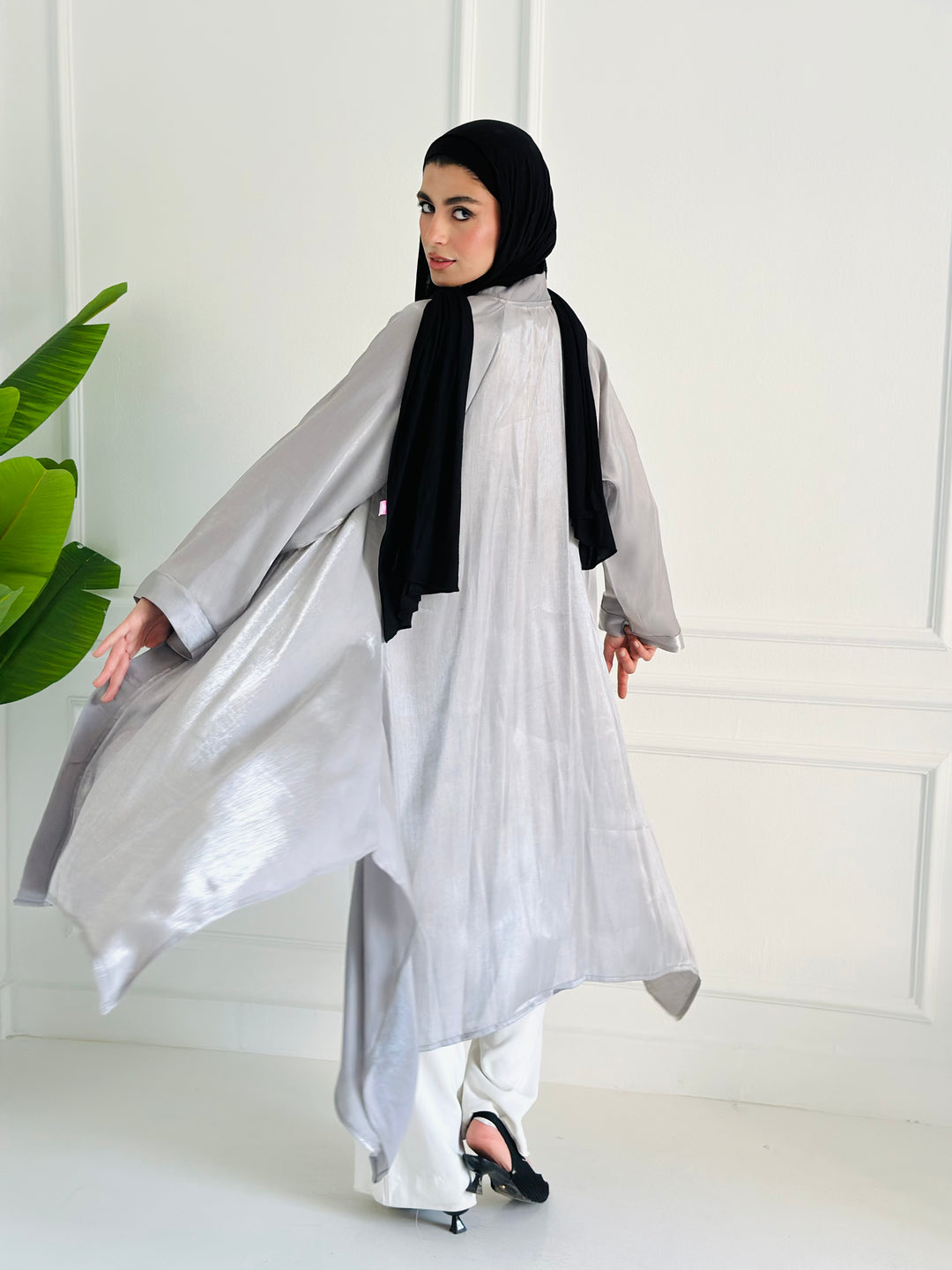 Shimmer kimono - gray