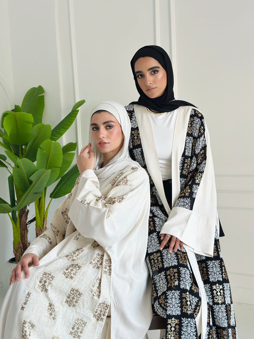 Golden lines kimono - beige