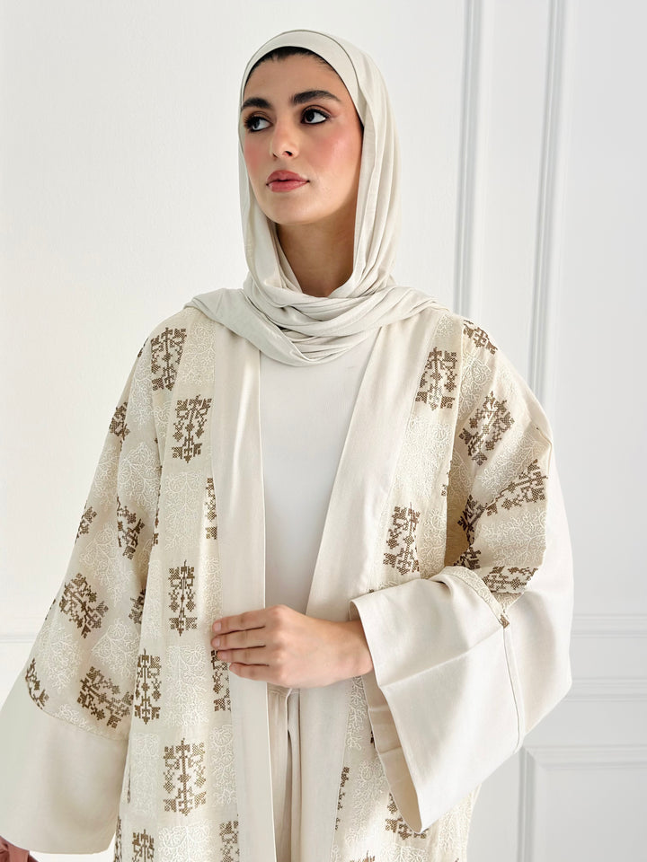 Golden lines kimono - beige