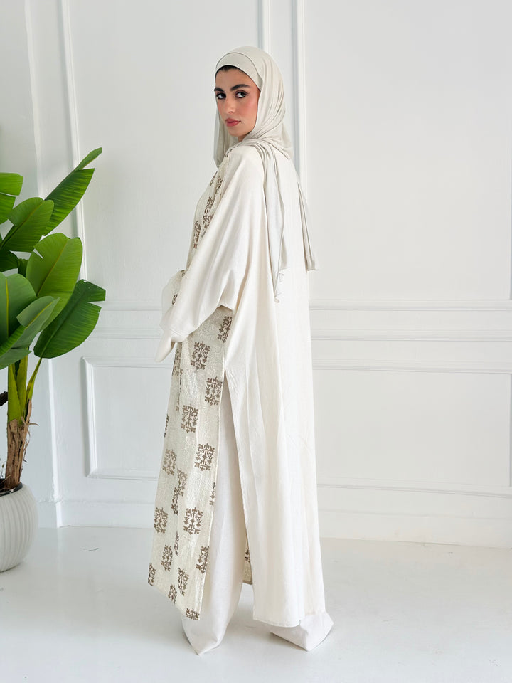 Golden lines kimono - beige