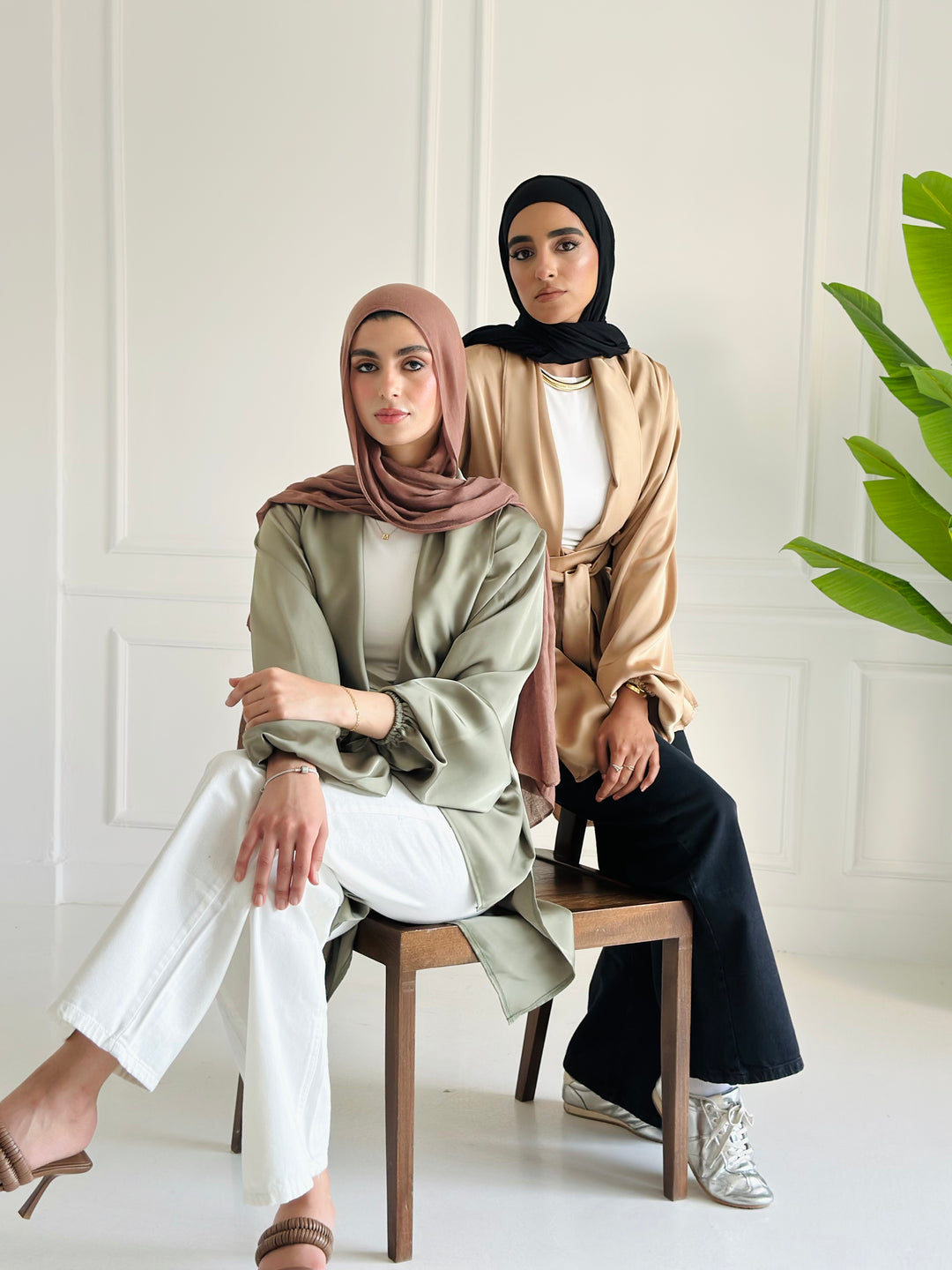 Shall satin shirt - Garish blue