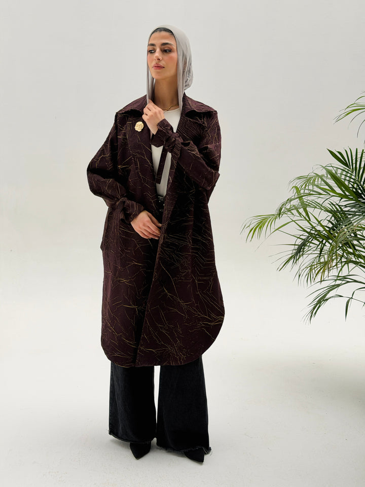 Yalina Long shirt - Burgundy