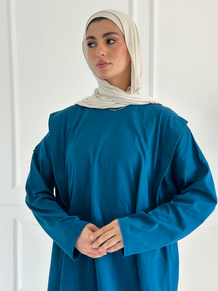 Oversized milton set - teal blue