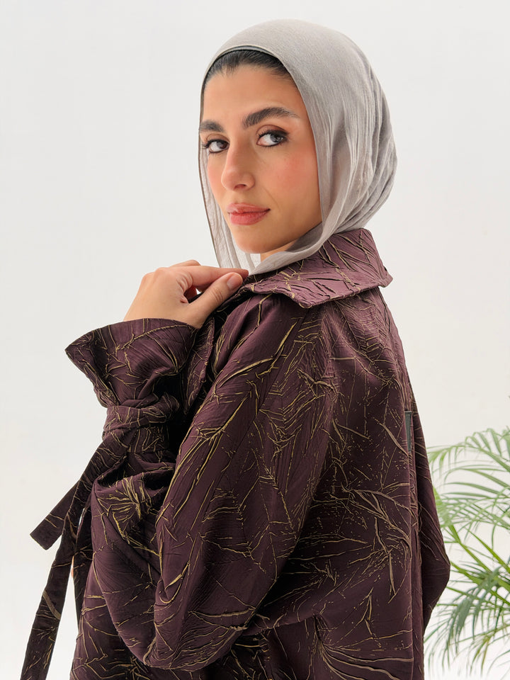 Yalina Long shirt - Burgundy