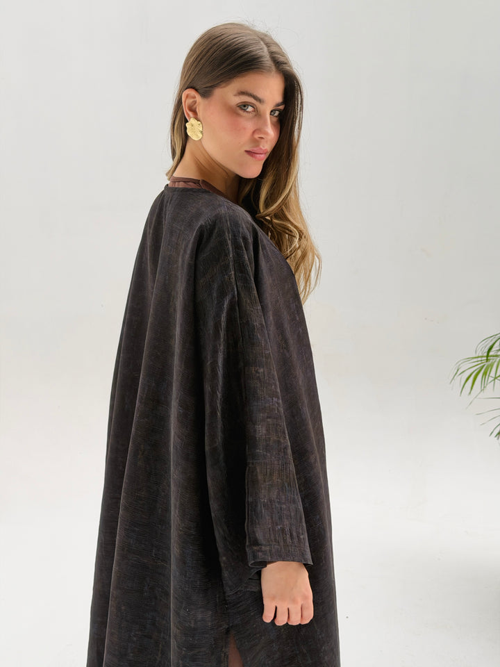 Organza kimono -olive