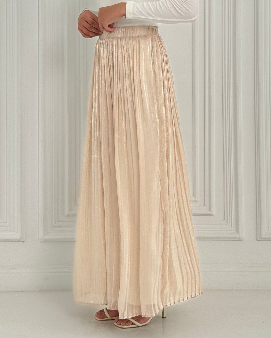 Light beige Chiffon skirt