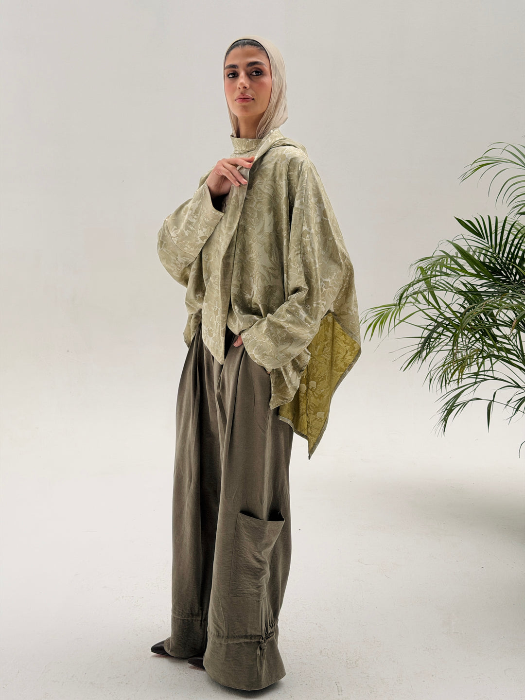 olive Sandwash Pants