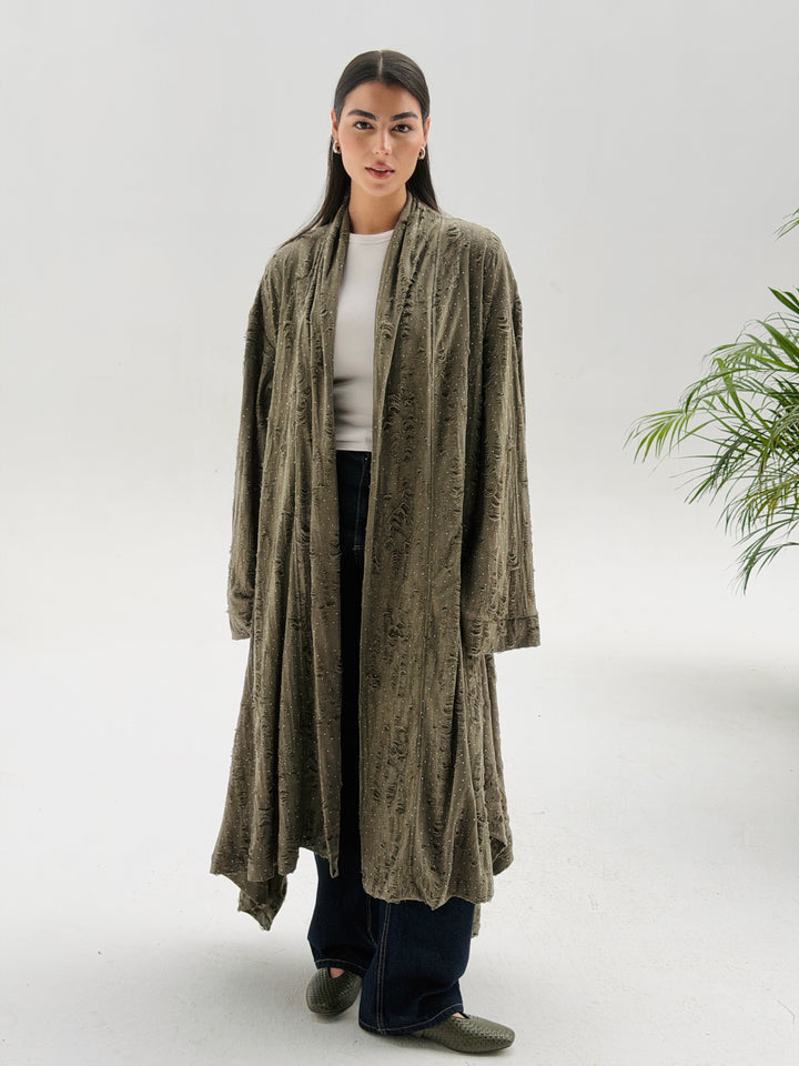 Dimond kimono- Olive