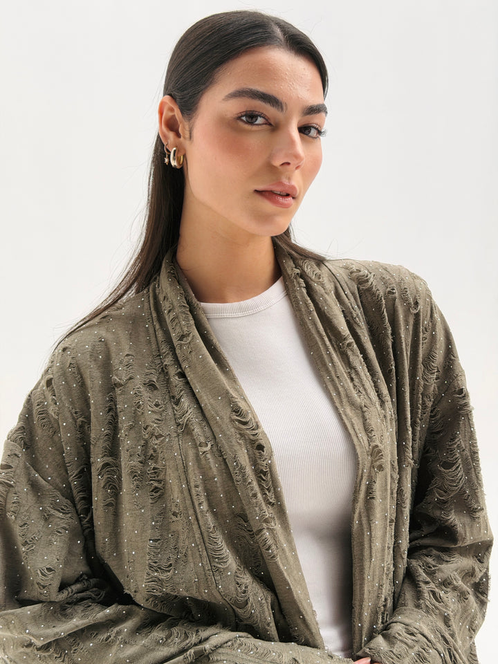 Dimond kimono- Olive