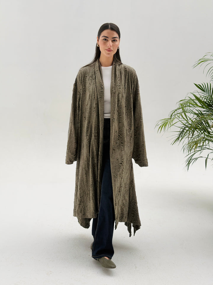 Dimond kimono- Olive