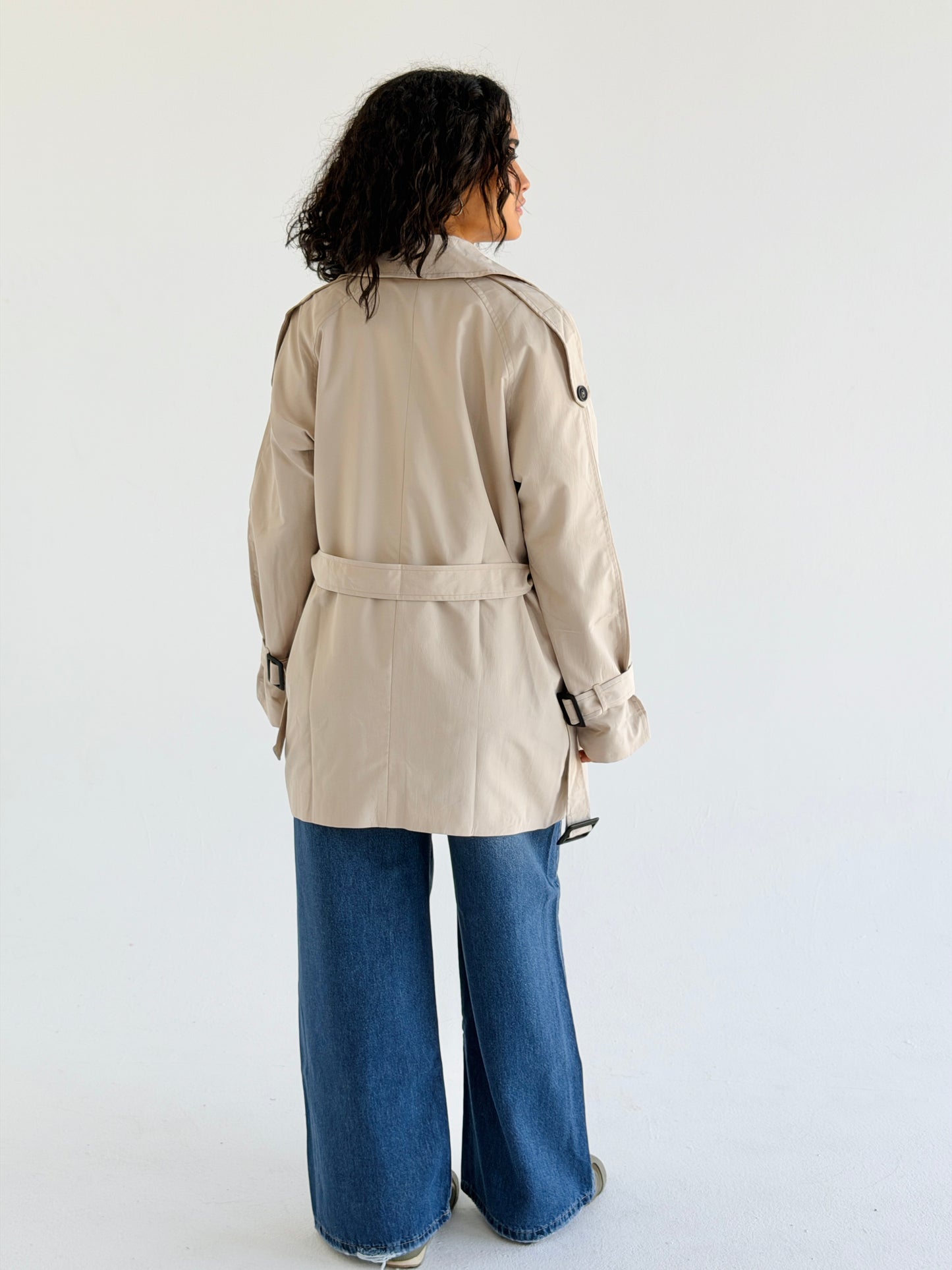 Short trench coat- baije