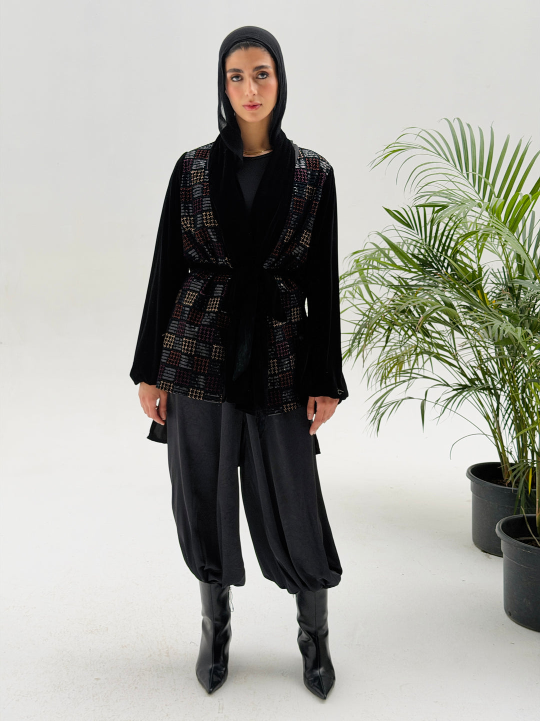 Noor embroidery top -Square