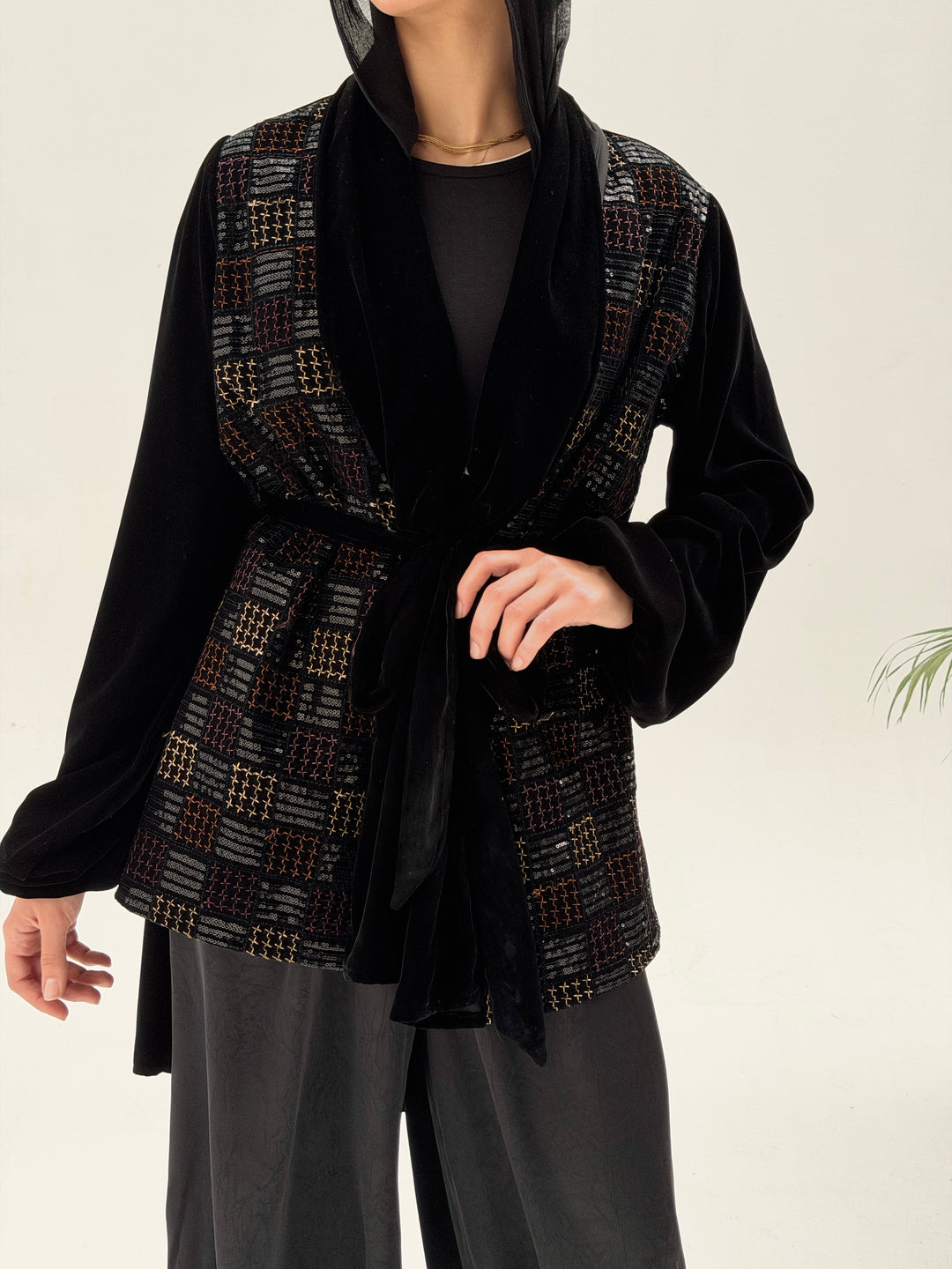 Noor embroidery top -Square