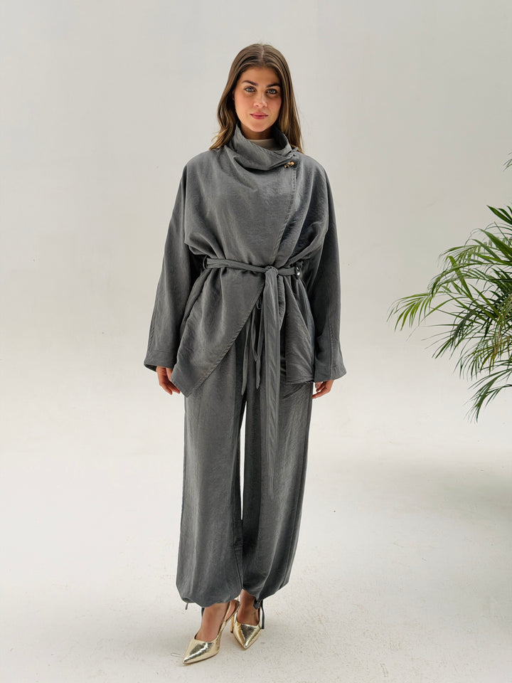 Dalida cross set -Gray