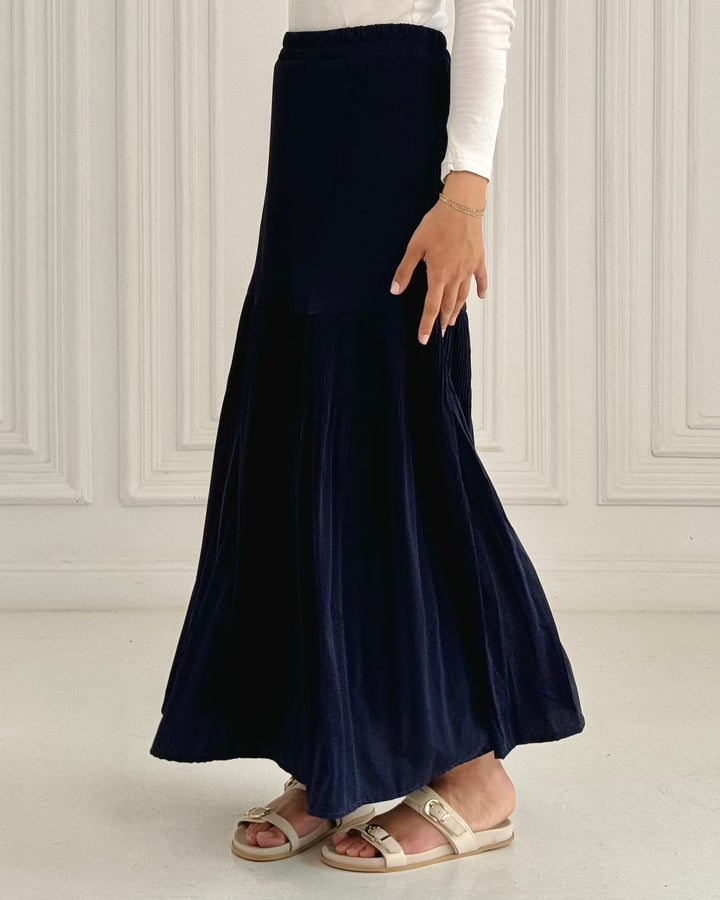 New Pillise skirt- Dark Blue