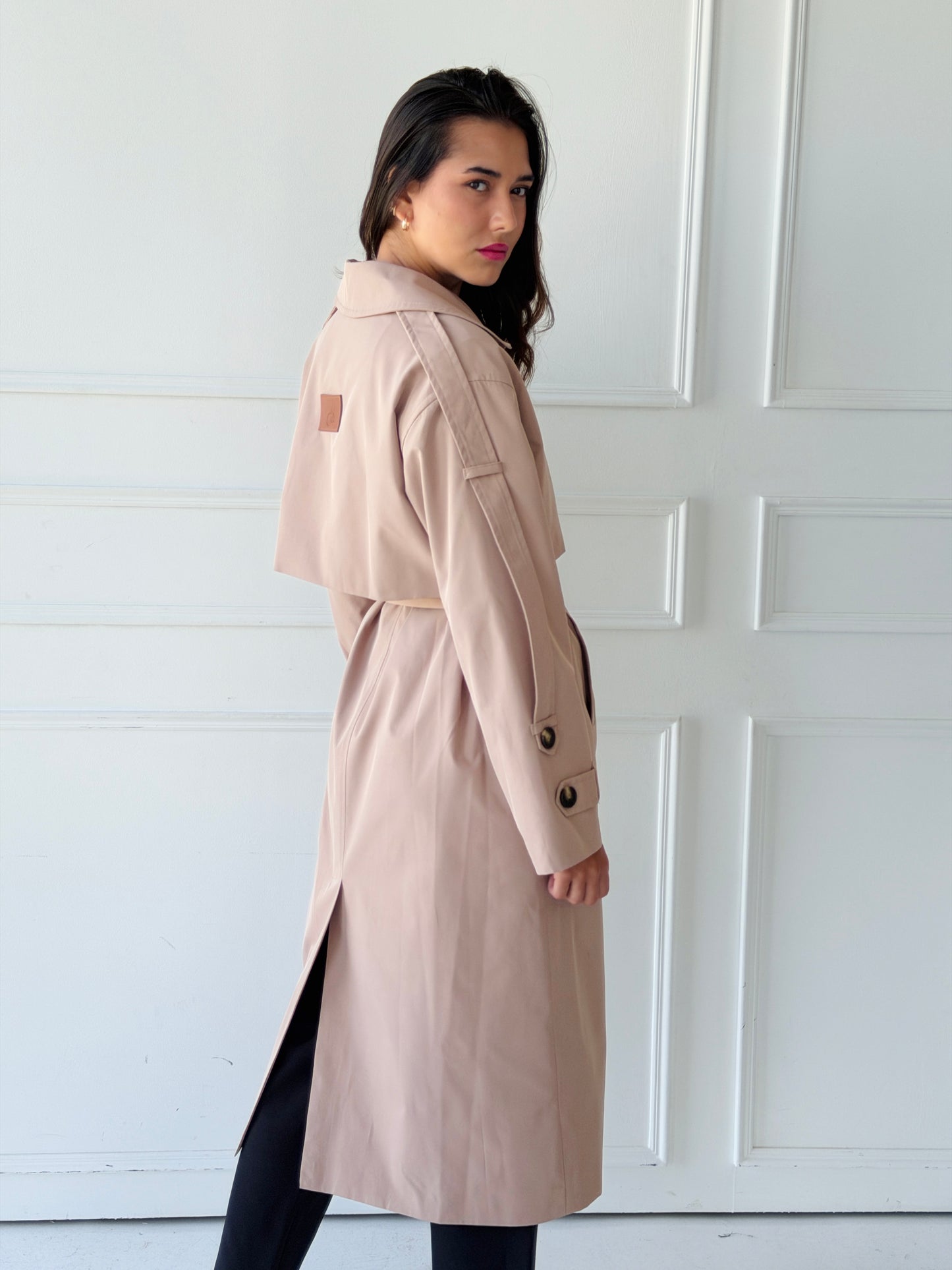 long trench coat- baije