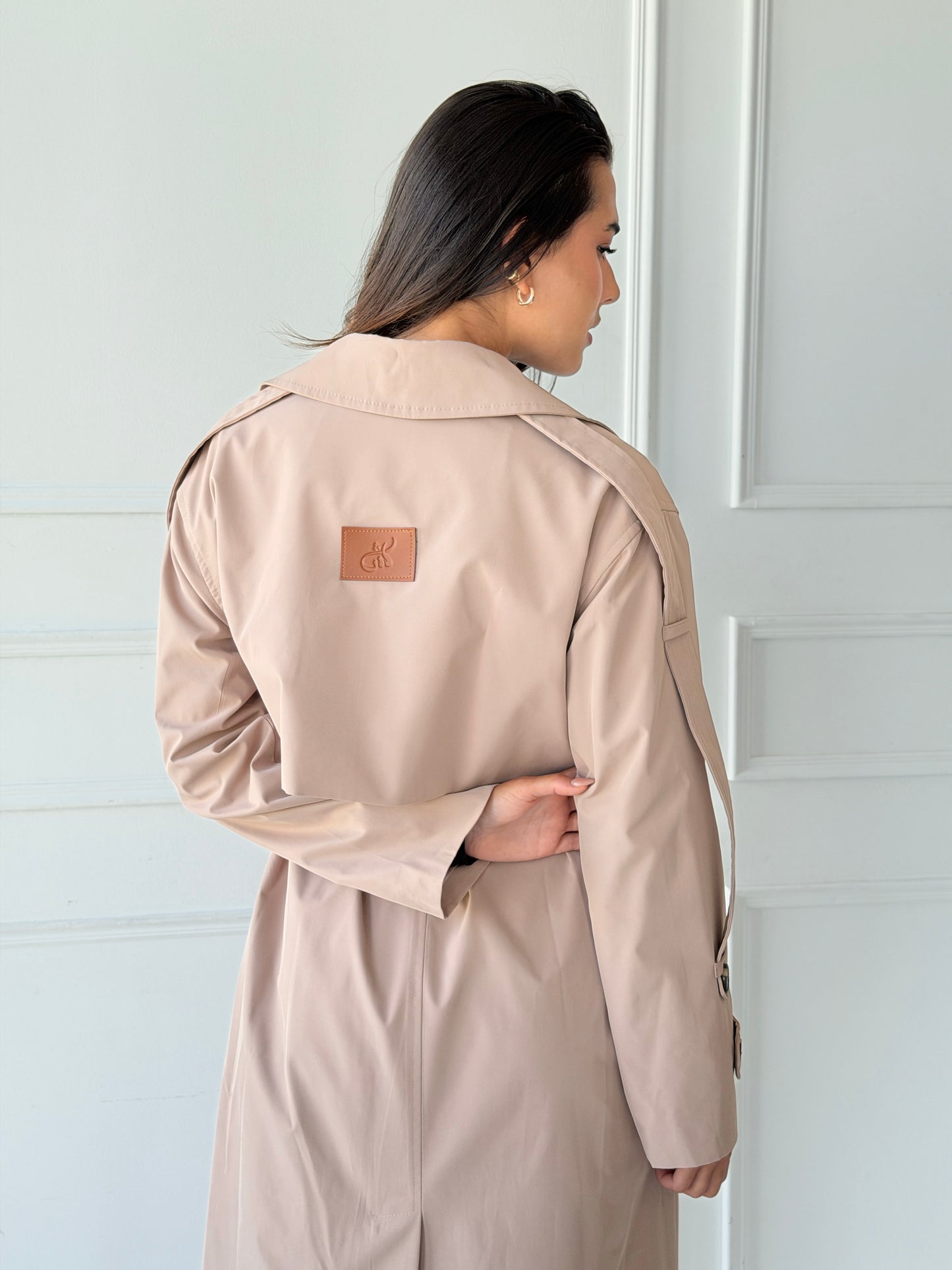 long trench coat- baije