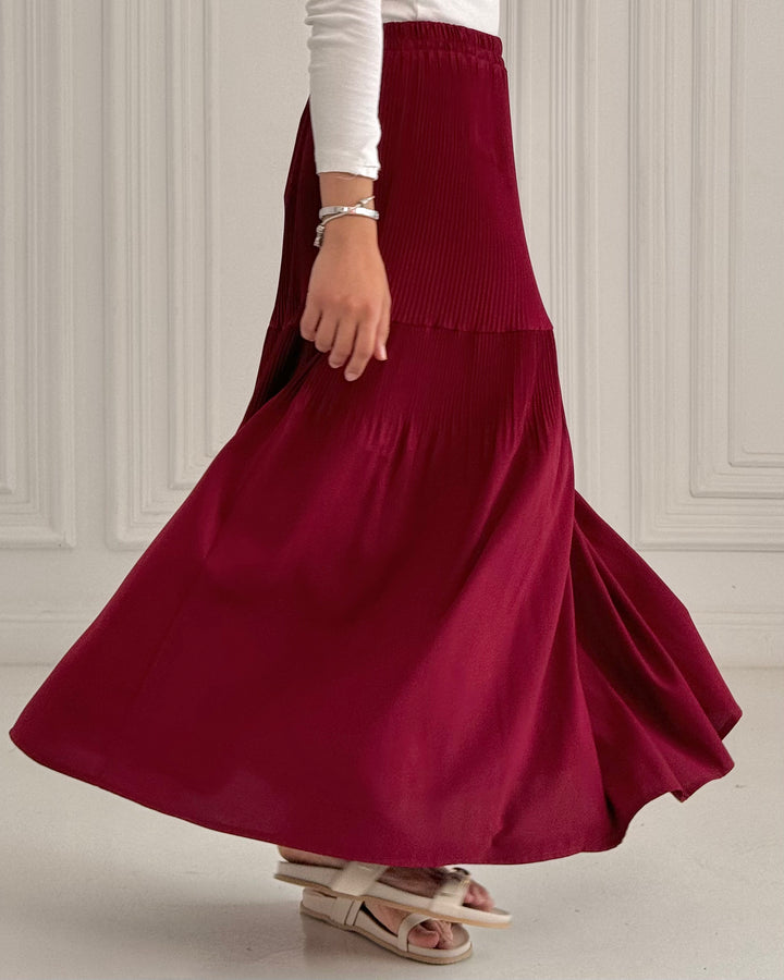 New Pillise skirt- Fushya